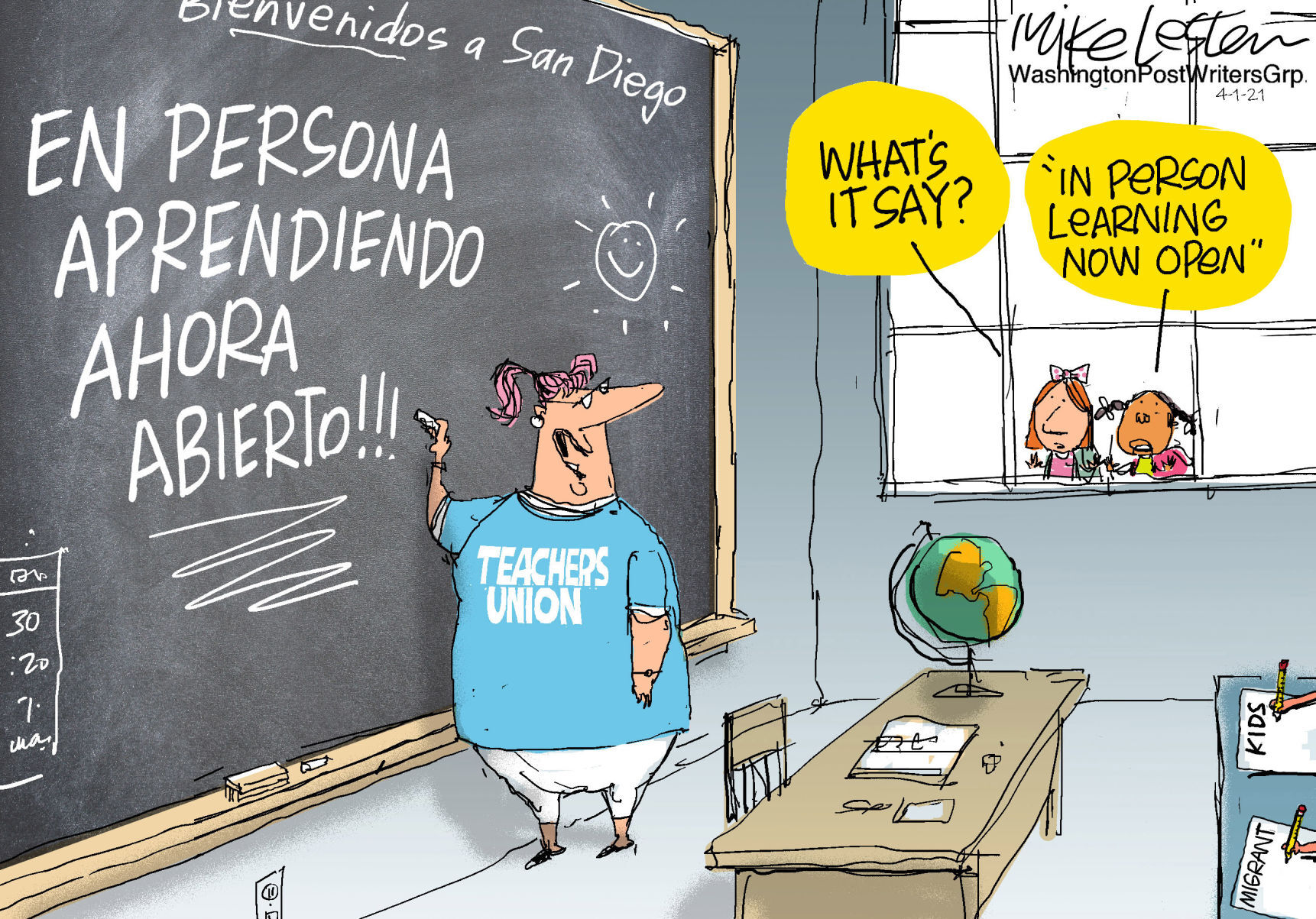 Mike Lester cartoon